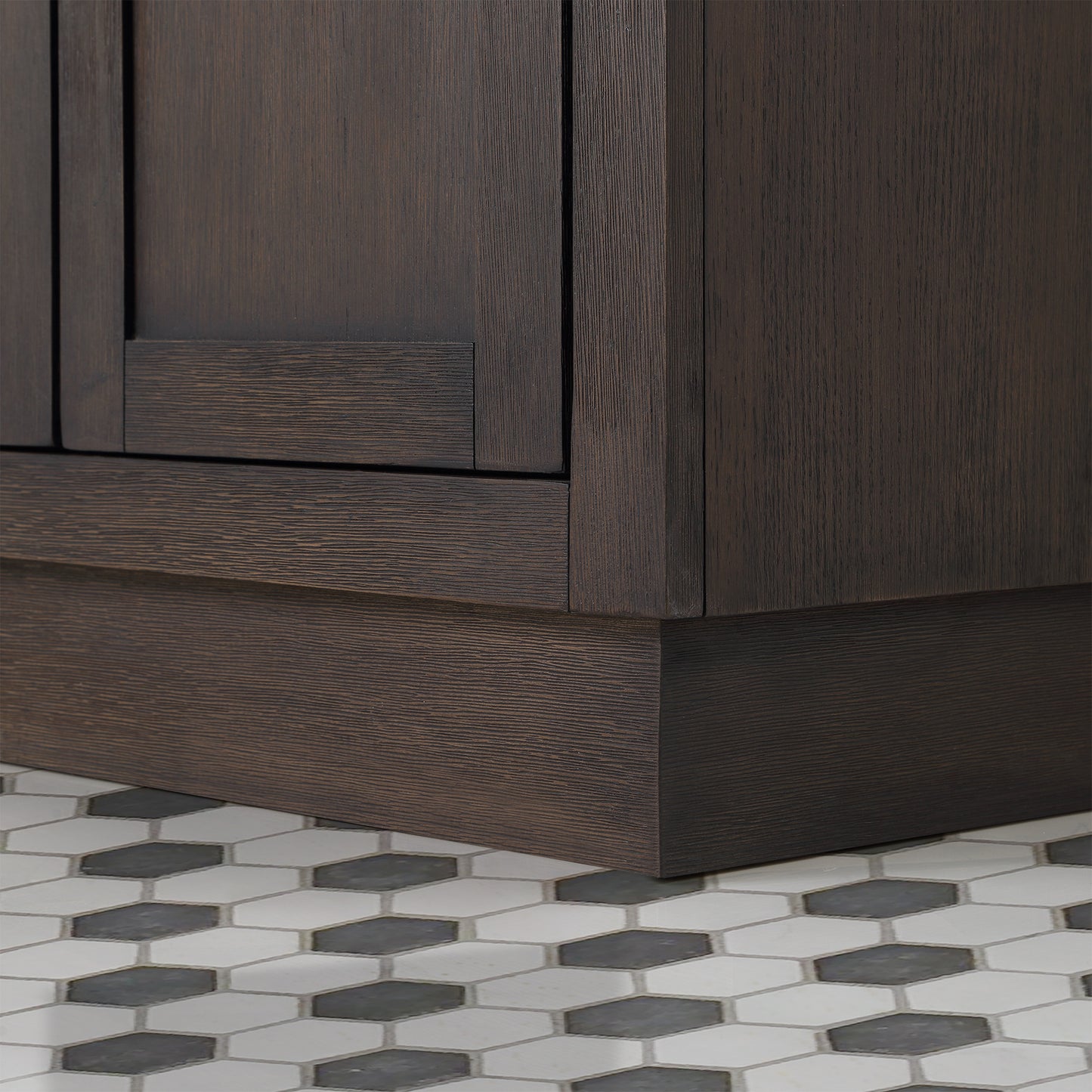 72 In. Double Sink Marble Countertop Vanity Oak with Faucets and Mirrors, Chestnut collection