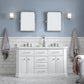 60" Palace Collection Quartz Carrara Bathroom Vanity Sets
