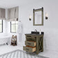 30 Inch Grizzle Grey Single Sink Bathroom Vanity With Mirror And Faucet from The ABERDEEN Collection