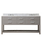72 Inch Double Sink Bathroom Vanity With Mirror And Faucet From The Madalyn Collection
