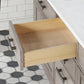 72 In. Double Sink Marble Countertop Vanity Oak with Faucets and Mirrors, Chestnut collection