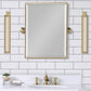Metal Rectangular Mirror 18" X 24" In Multi Finish
