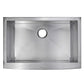 33 Inch X 22 Inch Single Bowl Stainless Kitchen Sink With Drain, Strainer, And Bottom Grid