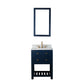 24 Inch Single Sink Bathroom Vanity With faucet And Mirror From The Madalyn Collection
