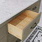 72 Inch Grizzle Grey Double Sink Bathroom Vanity sets With Carrara White Marble Counter Top From The ABERDEEN Collection