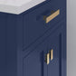 24 Inch Multi Color MDF Single Bowl Ceramics Top Vanity With Double Door From The MYRA Collection