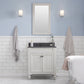 Potenza 30" Bathroom Vanity in Earl Grey with Blue Limestone Top set