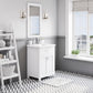 24 Inch Multi Color MDF Single Bowl Ceramics Top Vanity With Double Door From The MYRA Collection