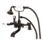 Vintage Classic Tub Faucet in Multi Finish With Lever and Cross Handles