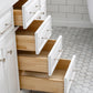 60" Palace Collection Quartz Carrara Bathroom Vanity Sets