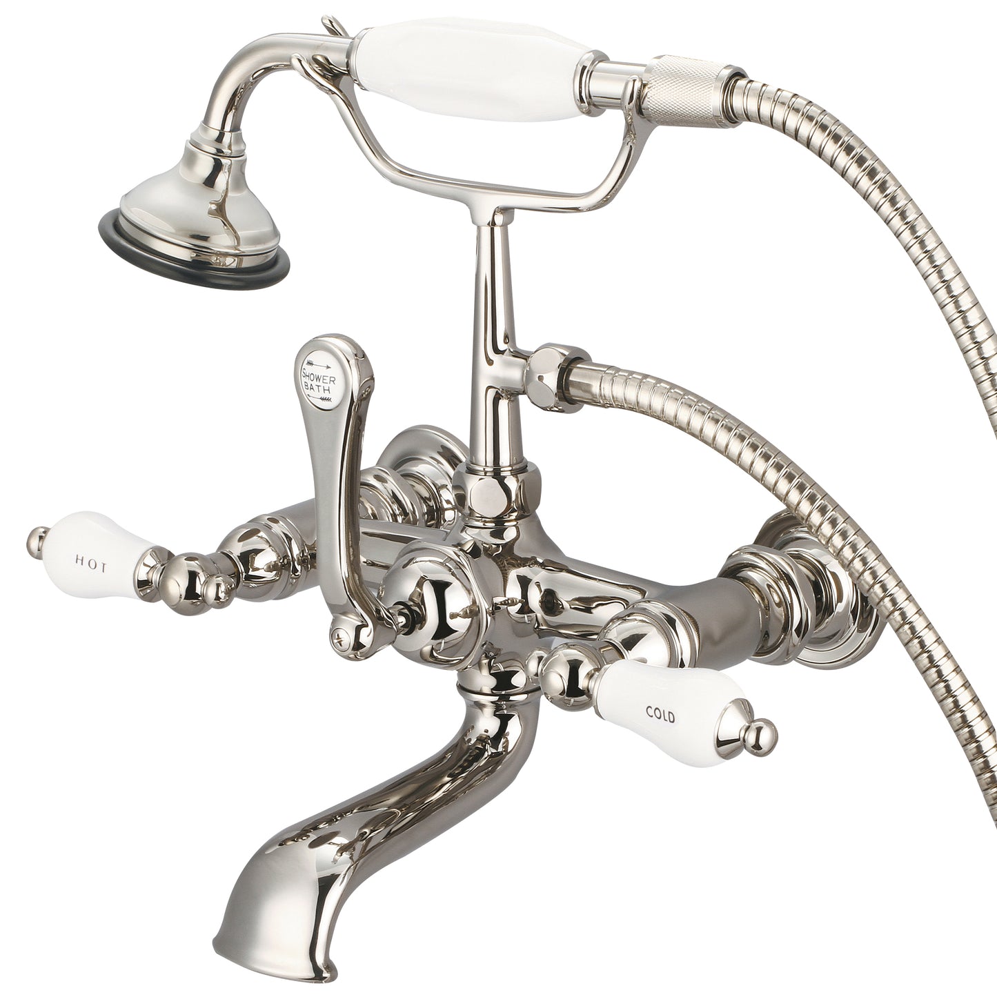 Vintage Classic Tub Faucet, Lever and Cross Handles