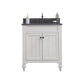 Potenza 30" Bathroom Vanity in Earl Grey with Blue Limestone Top set