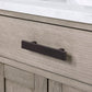 24 In. White Marble oak Vanity, Faucet and Mirror, Chestnut collection