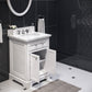 24 Inch Multi Color Bathroom Vanity, Mirror And Faucet, Derby Collection