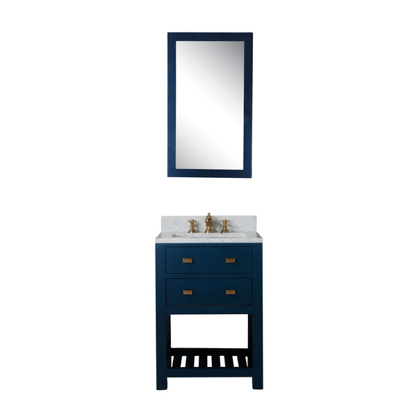 24 Inch Single Sink Bathroom Vanity With faucet And Mirror From The Madalyn Collection