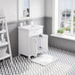 24 Inch Multi Color MDF Single Bowl Ceramics Top Vanity With Double Door From The MYRA Collection