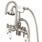 Vintage Classic Adjustable Tub Faucet Multi Finish With Lever and Cross Handles