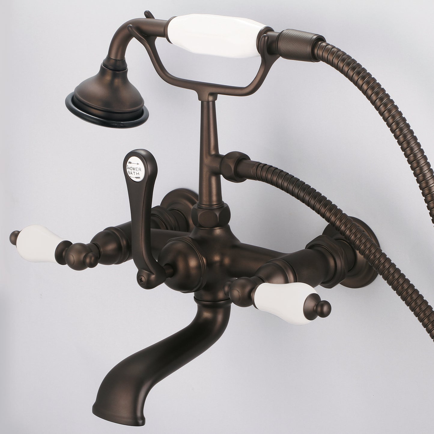 Vintage Classic Tub Faucet, Lever and Cross Handles