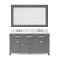 60 Inch Double Sink Bathroom Vanity set The Madison Collection