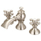 Satin Gold Waterfall and Modern Classic Widespread Lavatory F2-0013 Faucets With Pop-Up Drain