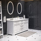 72 Inch Double Sink Bathroom Vanity, Mirrors And Faucets, Derby Collection