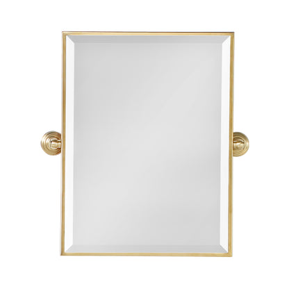 Metal Rectangular Mirror 18" X 24" In Multi Finish