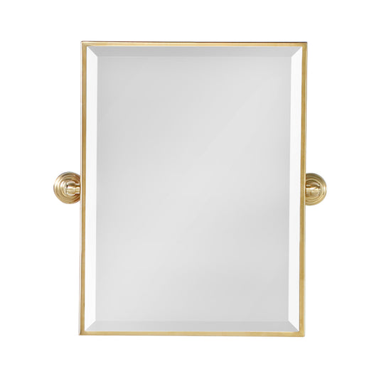 Metal Rectangular Mirror 18" X 24" In Multi Finish