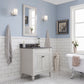 Potenza 30" Bathroom Vanity in Earl Grey with Blue Limestone Top set