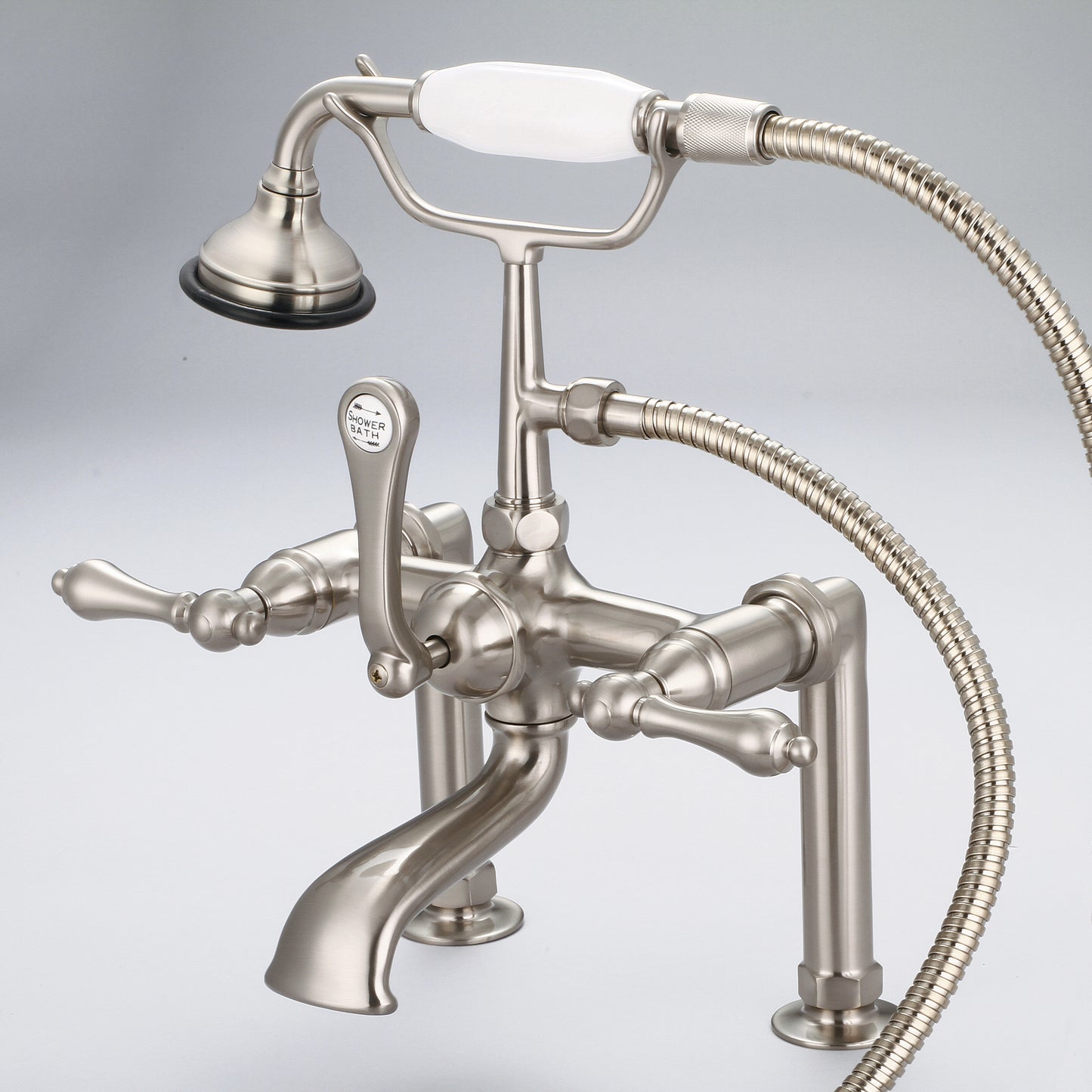 Vintage Classic Tub Faucet With Lever and Cross Handles
