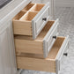 72 Inch Earl Grey Double Sink Bathroom Vanity With Mirrors. Potenza Collection