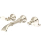 Water Creation Waterfall Style Wall-mounted Lavatory Faucet in Brushed Nickel Finish
