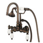 Vintage Classic Tub Faucet With Lever and Cross Handles
