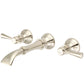 Water Creation Waterfall Style Wall-mounted Lavatory Faucet in Brushed Nickel Finish