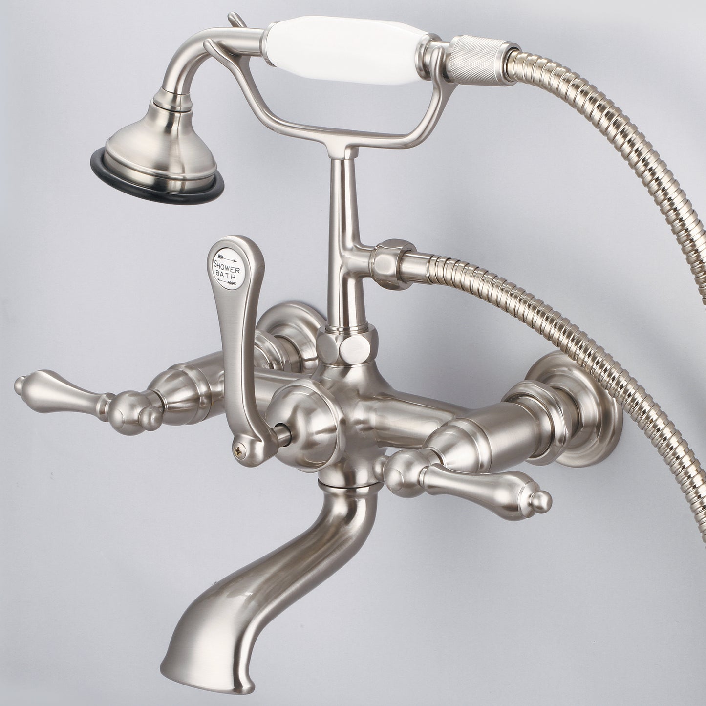 Vintage Classic Tub Faucet, Lever and Cross Handles