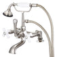 Vintage Classic Tub Faucet in Multi Finish With Lever and Cross Handles