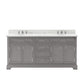 72 Inch Double Sink Bathroom Vanity, Mirrors And Faucets, Derby Collection