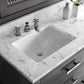 72 Inch Double Sink Bathroom Vanity With Mirror And Faucet From The Madalyn Collection