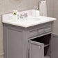 30 Inch Bathroom Vanity, Mirror And Faucet, Derby Collection