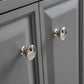60" Palace Collection Quartz Carrara Bathroom Vanity Set