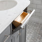 60" Palace Collection Quartz Carrara Bathroom Vanity Sets