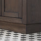 30 In Sink Marble Countertop Vanity, Oak, Faucet and Mirror, Chestnut collection