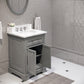 24 Inch Multi Color Bathroom Vanity, Mirror And Faucet, Derby Collection