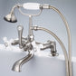 Vintage Classic Tub Faucet in Multi Finish With Lever and Cross Handles