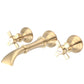 Water Creation Waterfall Style Wall-mounted Lavatory Faucet in Brushed Nickel Finish