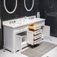 72 Inch Double Sink Bathroom Vanity, Mirrors And Faucets, Derby Collection