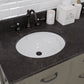 60 Inch Grizzle Grey Double Sink Bathroom Vanity sets With Blue Limestone Counter. ABERDEEN Collection