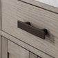 48 In. Single Sink Marble Countertop Vanity Oak with Faucet and Mirror, Chestnut collection