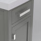 18 Inch Multi Color MDF Single Bowl Ceramics Top Vanity With Single Door From The MIA Collection