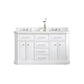 60" Palace Collection Quartz Carrara Bathroom Vanity Sets