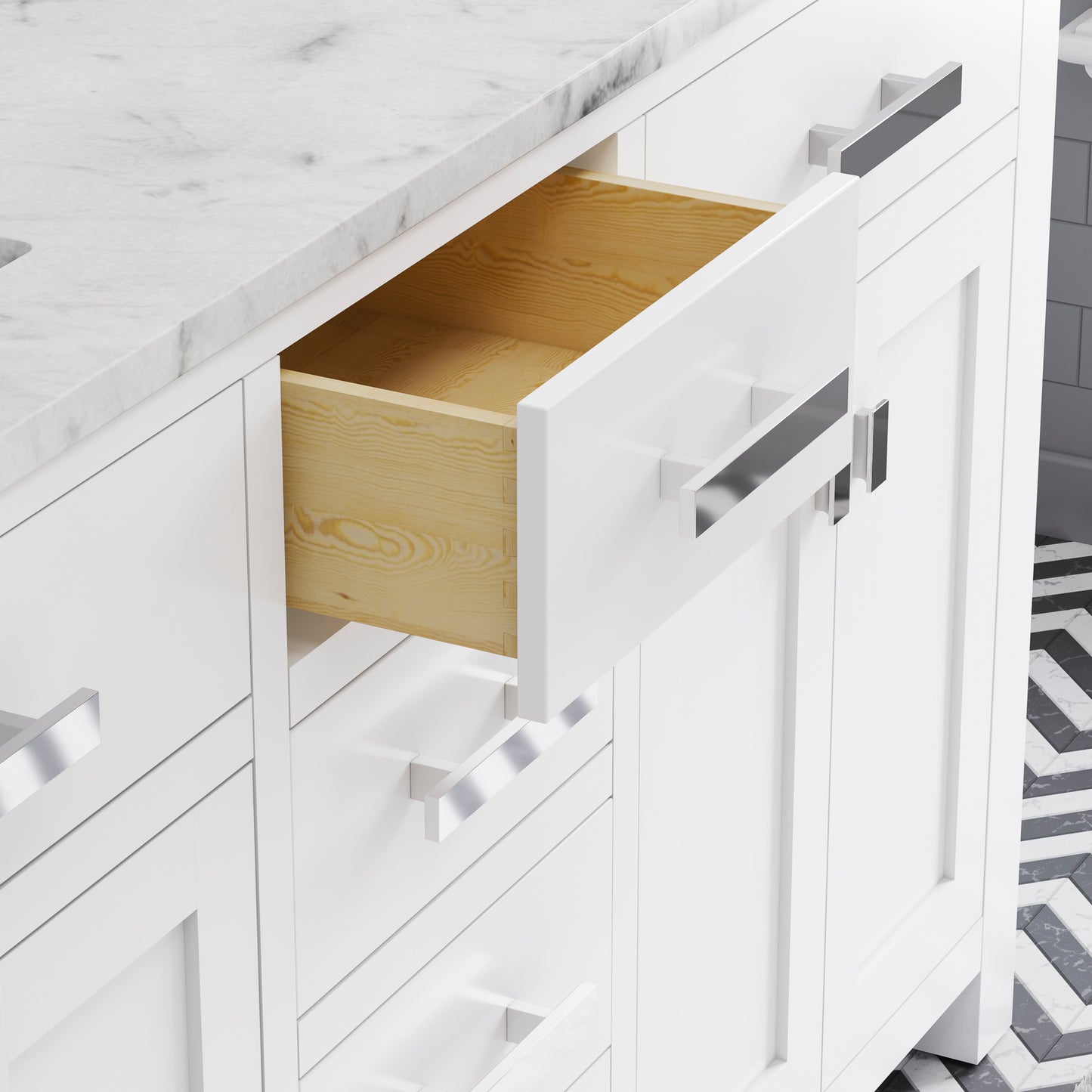 60 Inch Double Sink Bathroom Vanity set The Madison Collection